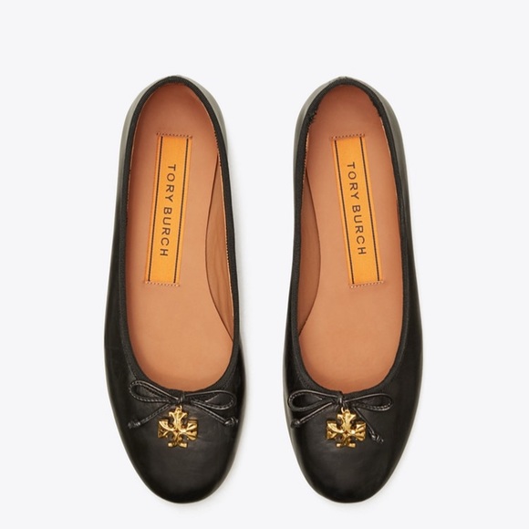 Tory Burch Shoes - NEW Tory Burch Tory charm ballet flats black 11